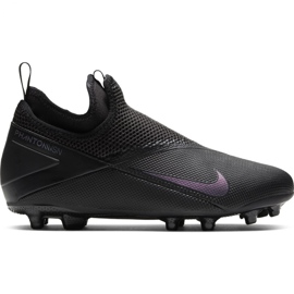 Nike Phantom Vsn 2 Academy Df FG / MG Jr CD4059-010 Fußballschuhe schwarz schwarz