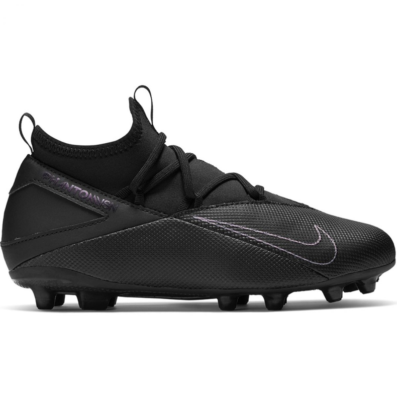 Nike Phantom Vsn 2 Club Df FG / MG Jr CD4061-010 Fußballschuhe schwarz schwarz
