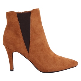 Chelsea-Boots mit Stilettoabsatz camel TX-1852 Camel braun