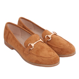 Damen-Loafer camel T355P Camel braun