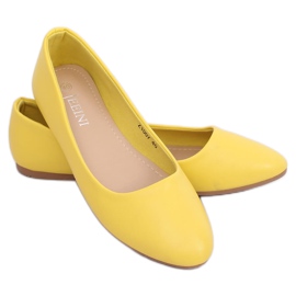 Gelbe schlichte Ballerinas Z1007 Gelb