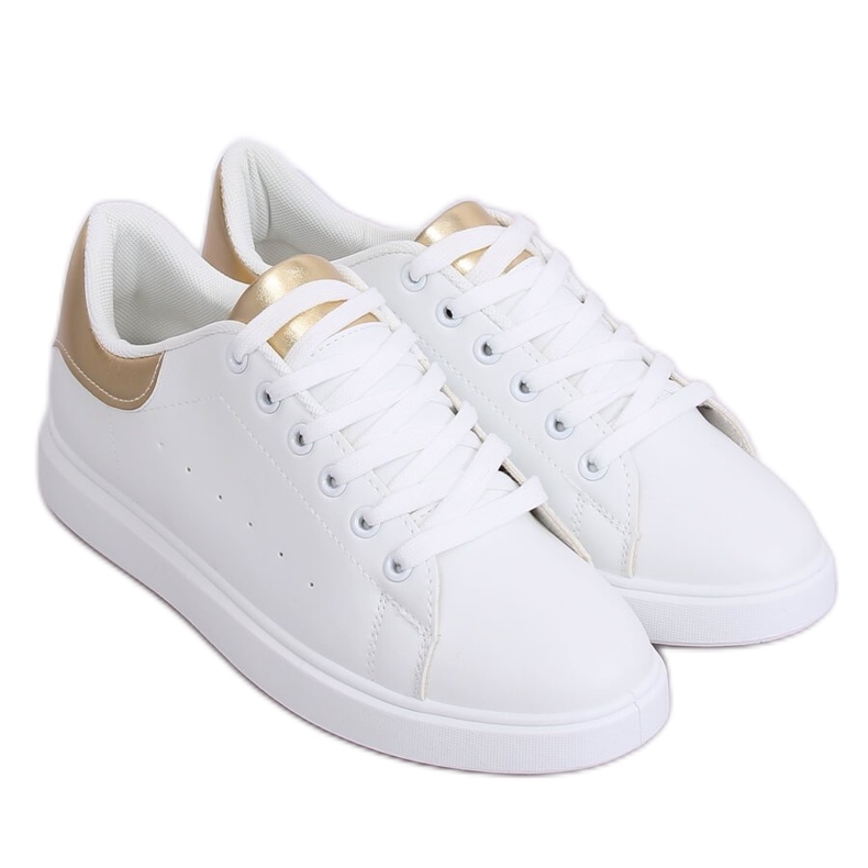 Weiße Damen Sneaker LA85P Gold