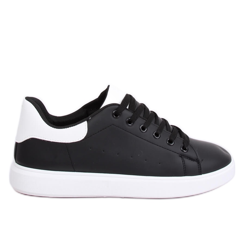Schwarze Damen Sneaker LA85P All Black weiß