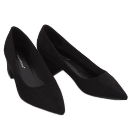 Pumps niedrige Absätze schwarz A-3370 Schwarz