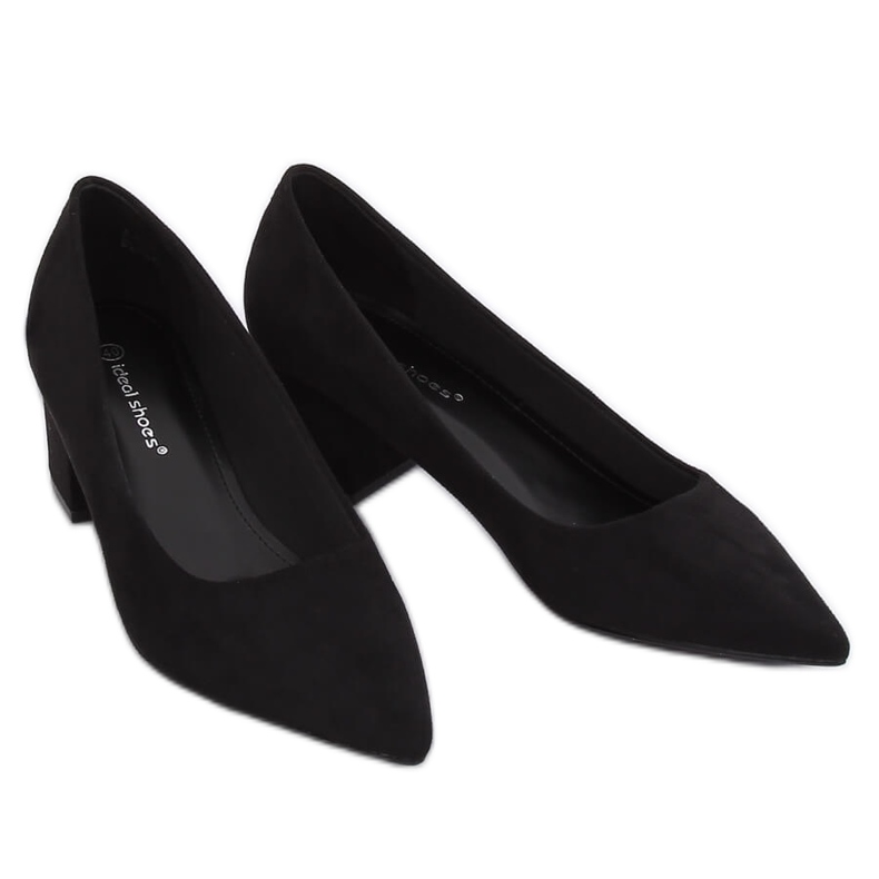 Pumps niedrige Absätze schwarz A-3370 Schwarz