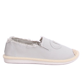 Graue Espadrilles für Damen NB273P LT.GRAY
