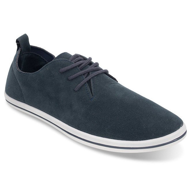 Leichte Herren-Sneaker mit Öko-Wildleder 1205 Marineblau navy blau