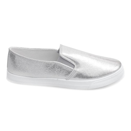 Glänzende Turnschuhe 368 Silber grau