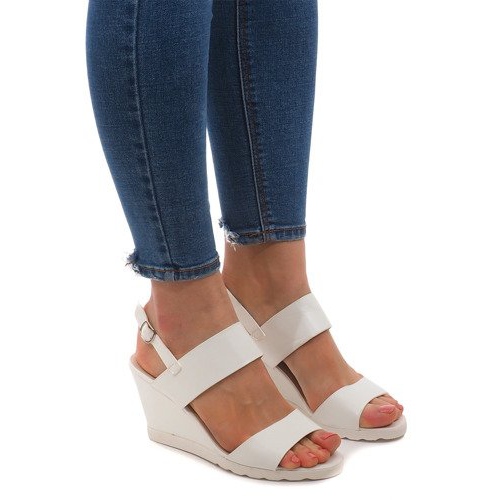 Keilsandalen EL-18 Weiß