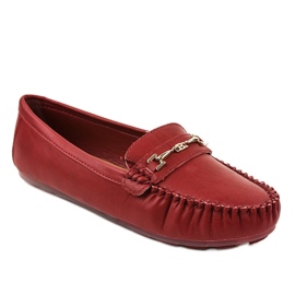 Rote Ballerinas aus Kunstleder FM3102A