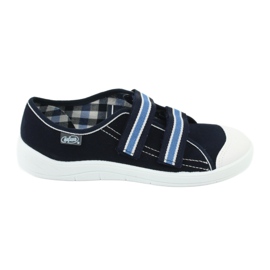 Befado Kinderschuhe 672Y049 weiß marineblau blau