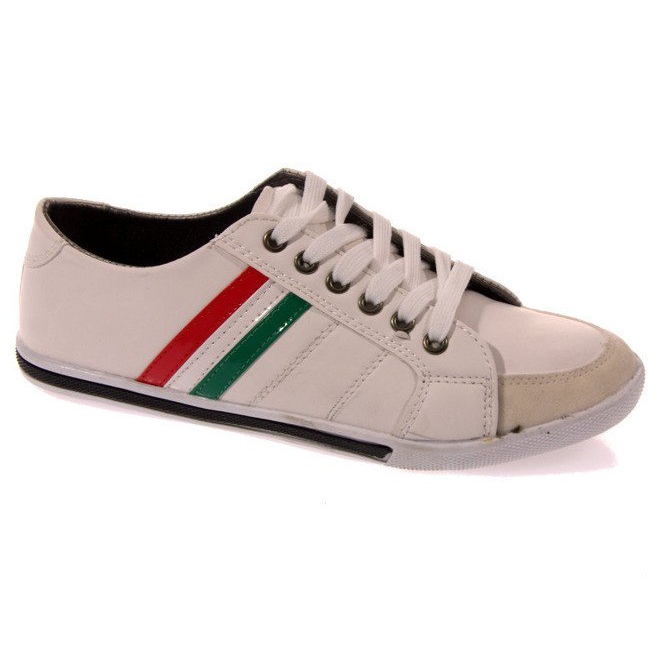 Turnschuhe Mit Der Flagge Von Italien 807 Weiß schwarz
