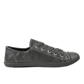Graue Sneakers mit Schleife 3057-3