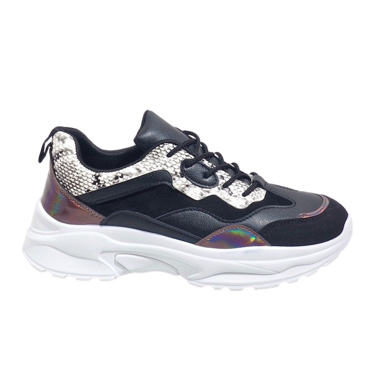 Schwarze YL-18 Sportschuhe mehrfarbig