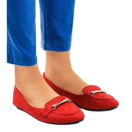 Rote Mokassins Ballerinas 2S2018-56