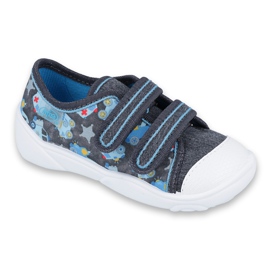 Befado Kinderschuhe 907P104 blau grau mehrfarbig