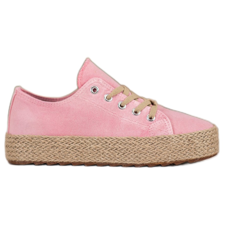 Kylie Stylische Espadrilles rosa