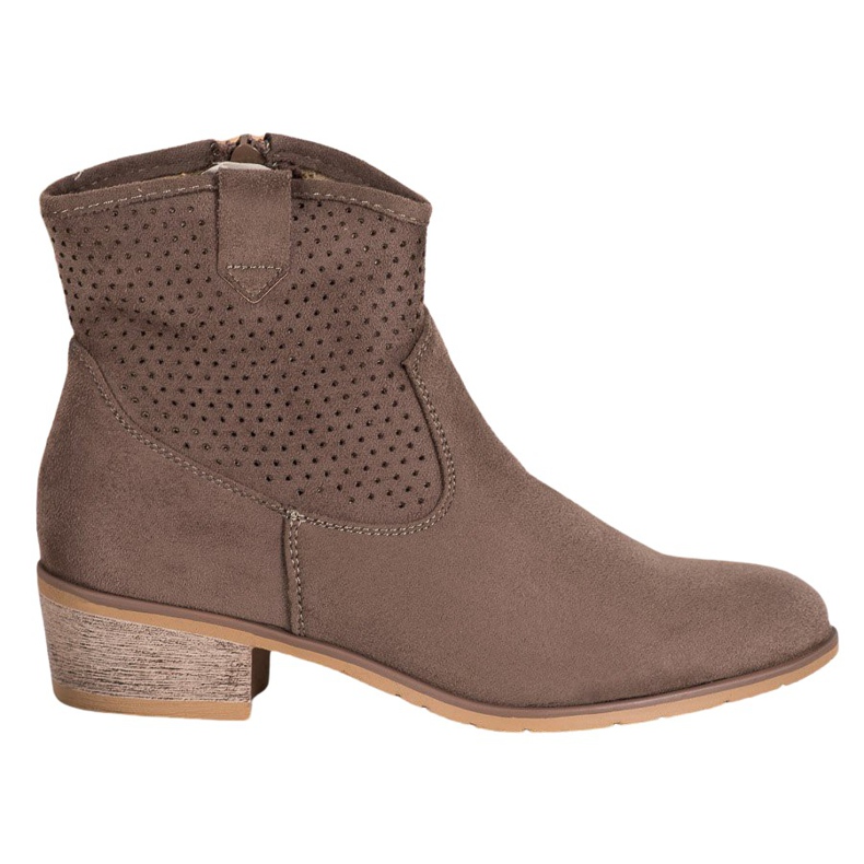 Filippo Durchbrochene Cowboystiefel braun