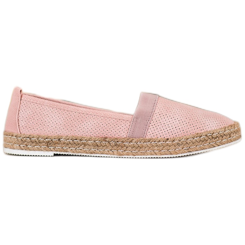 Goodin Durchbrochene Espadrilles rosa