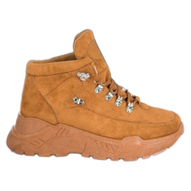 Queentina Wildleder Sneakers braun