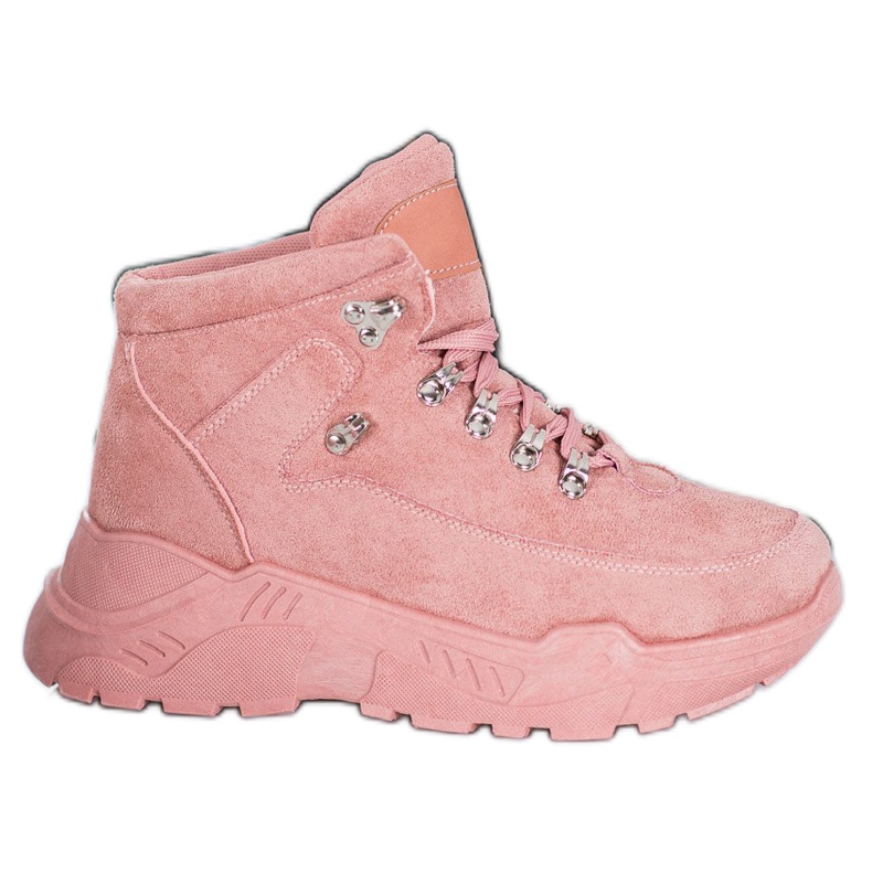 Queentina Wildleder Sneakers rosa