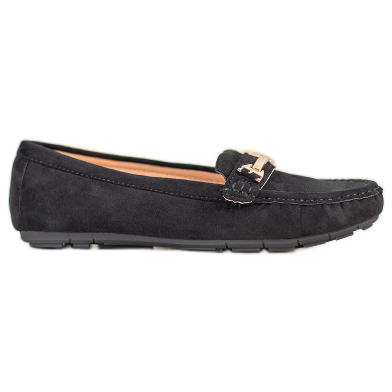 Fama Textil-Loafer schwarz