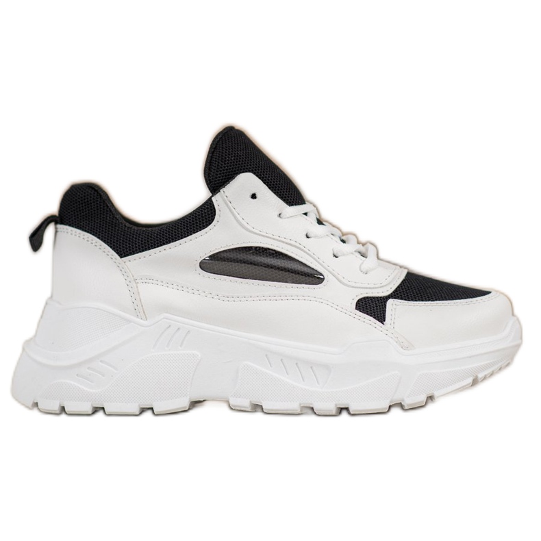 SHELOVET Bequeme Sneaker weiß schwarz