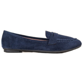 Fama Klassische Loafer marineblau blau