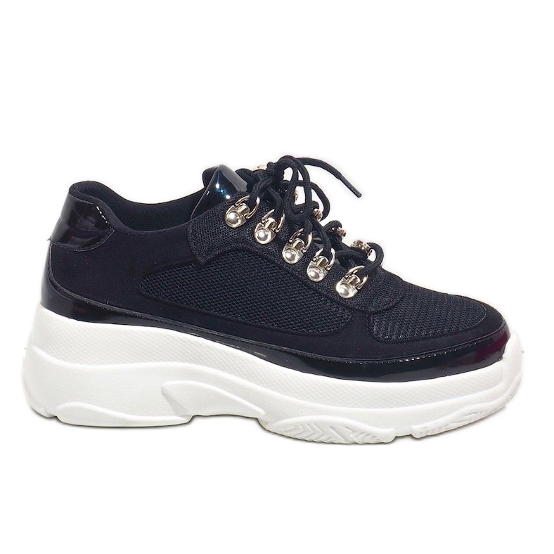 Schwarze Sport-Sneaker J-8704