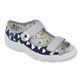 Befado Kinderschuhe 969Y148 marineblau grau