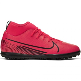 Nike Mercurial Superfly 7 Club Tf Jr AT8156-606 Fußballschuhe rot orangen und rottöne
