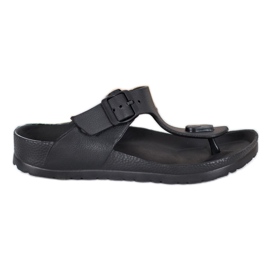 SHELOVET Schwarze Flip-Flops