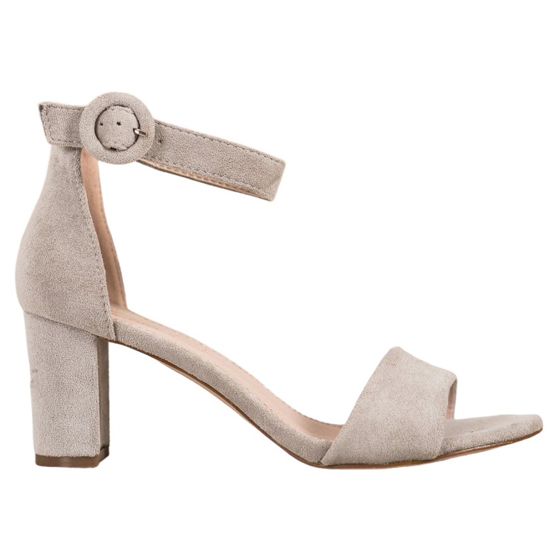 Evento Klassische Sandalen mit hohen Absätzen grau