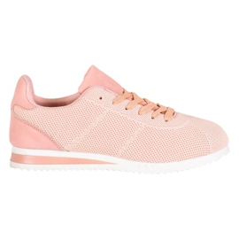 SHELOVET Gebundene Schuhe auf der Plattform orange rosa