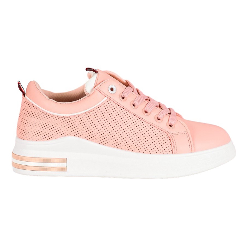 SHELOVET Powder Sneakers auf der Plattform rosa