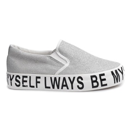 Slip On Glitzer E22 grau