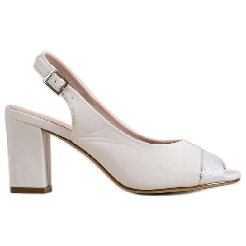 Sergio Leone Offene Sandalen weiß