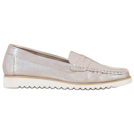 Sergio Leone Loafer auf der Plattform beige