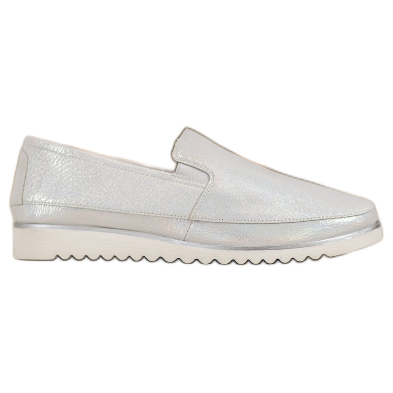 Sergio Leone Silberne Slipper grau