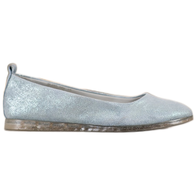 Sergio Leone Textilballerinas mit Glitzer blau