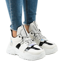 Weiße Sport-Sneaker K-505