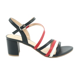 Caprice Sandalen Damenschuhe 28304 weiß rot marineblau