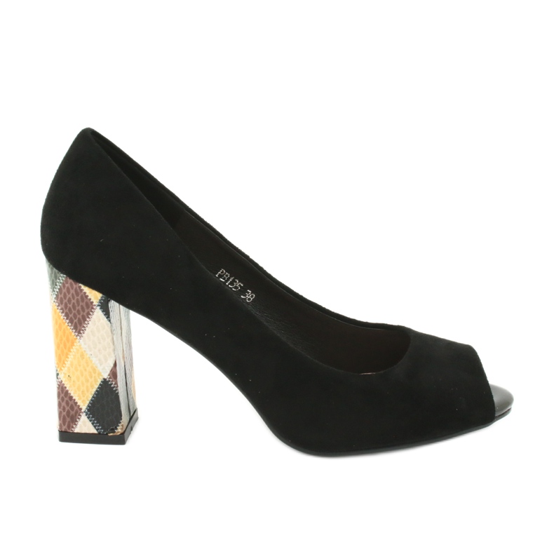 Wildlederpumps Sergio Leone PB135 schwarz