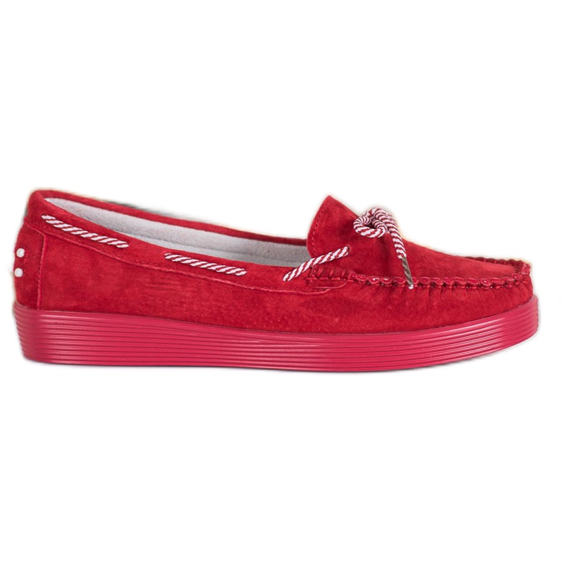 Filippo Klassische Leder-Loafer rot
