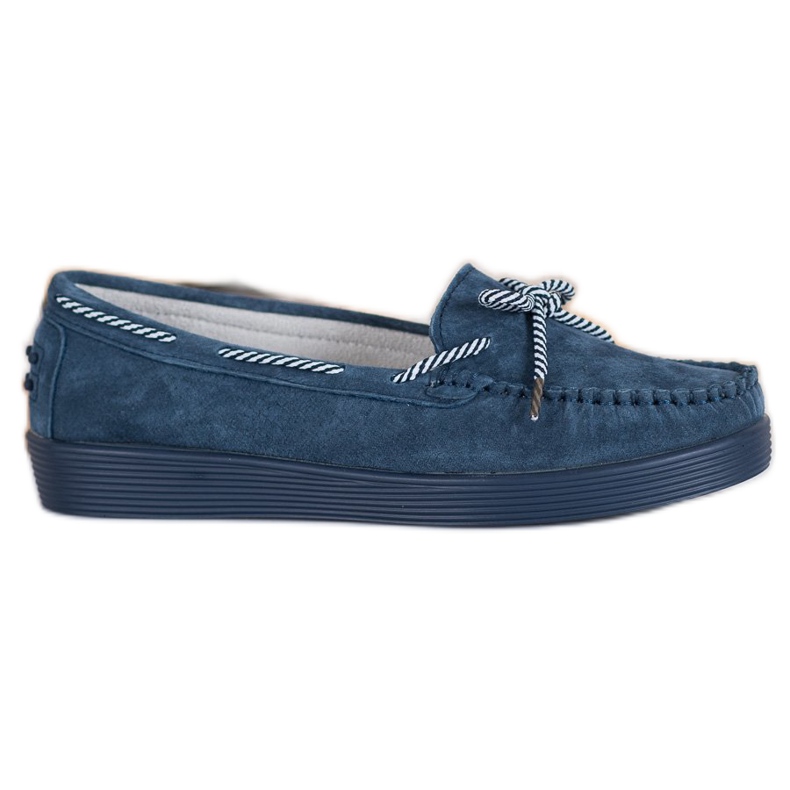 Filippo Klassische Leder-Loafer blau