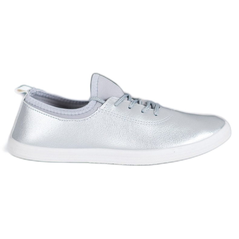 SHELOVET Leichte Sneakers mit Öko-Leder grau