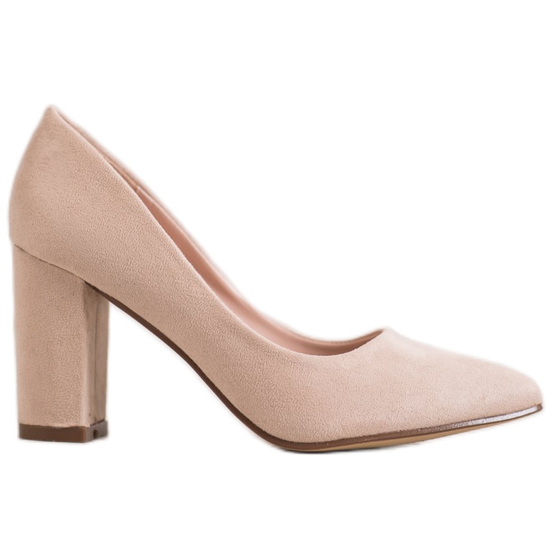 Ideal Shoes Beige Pumps auf High Heels