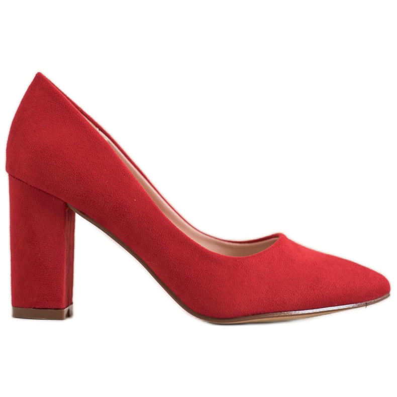 Ideal Shoes Rote Pumps auf High Heels