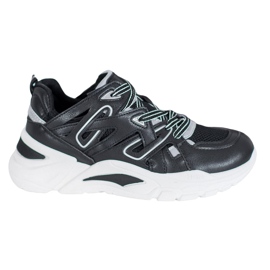 Small Swan Bequeme Sneakers aus Öko-Leder schwarz