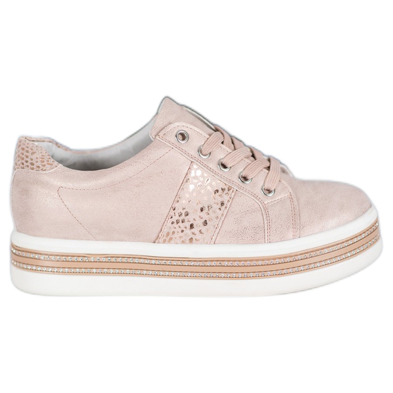 Bestelle Sneakers mit Zirkonia rosa